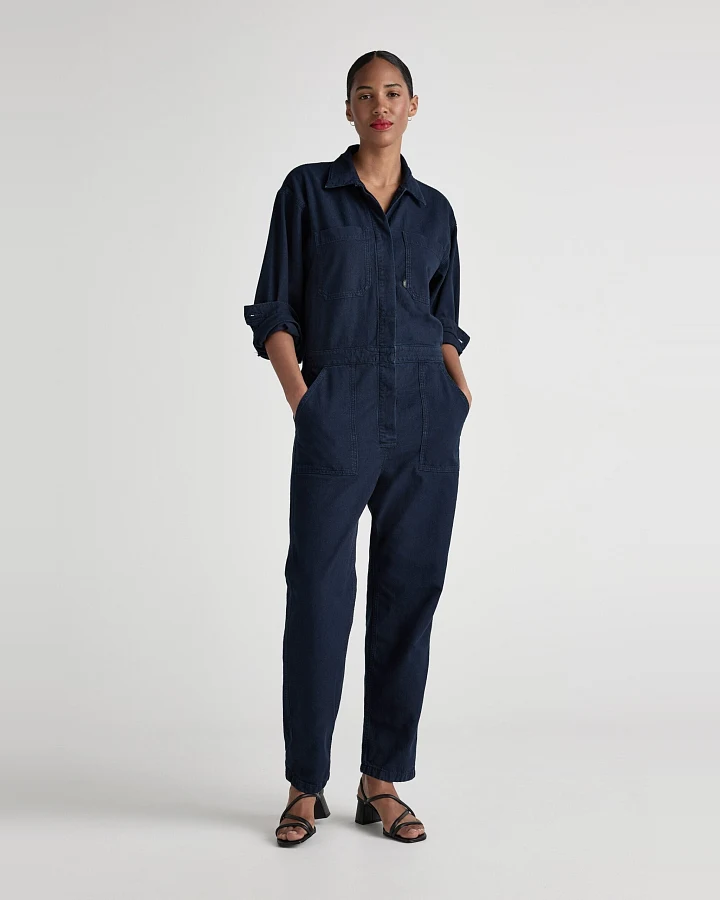 MUD Jeans Damen vegan Jumpsuit Uma Onyx Dry