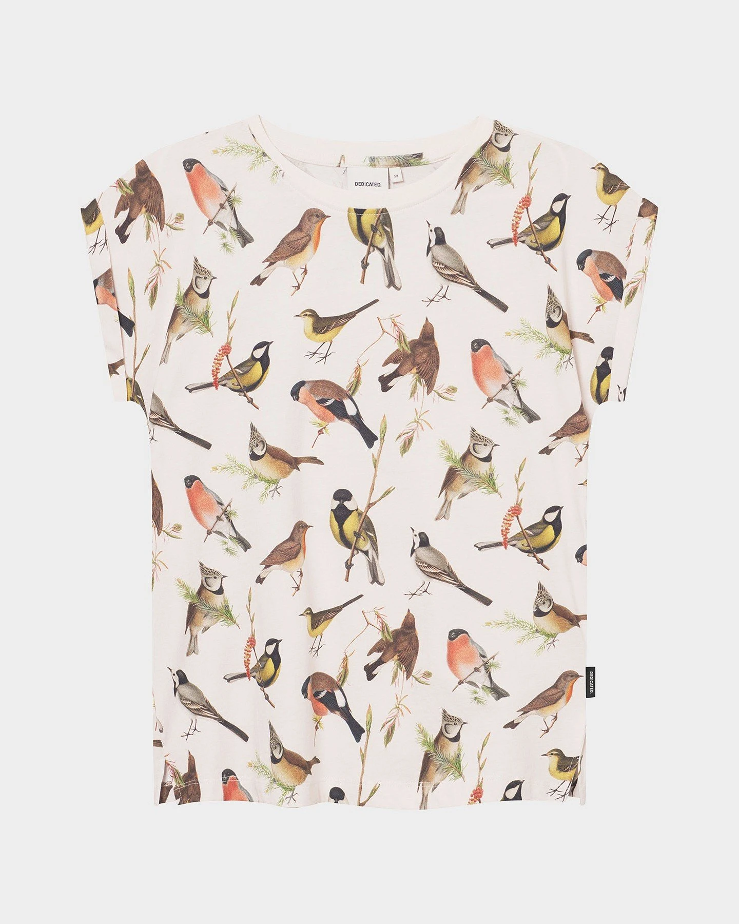 T-Shirt Visby Autumn Birds Off White – Ansicht 2