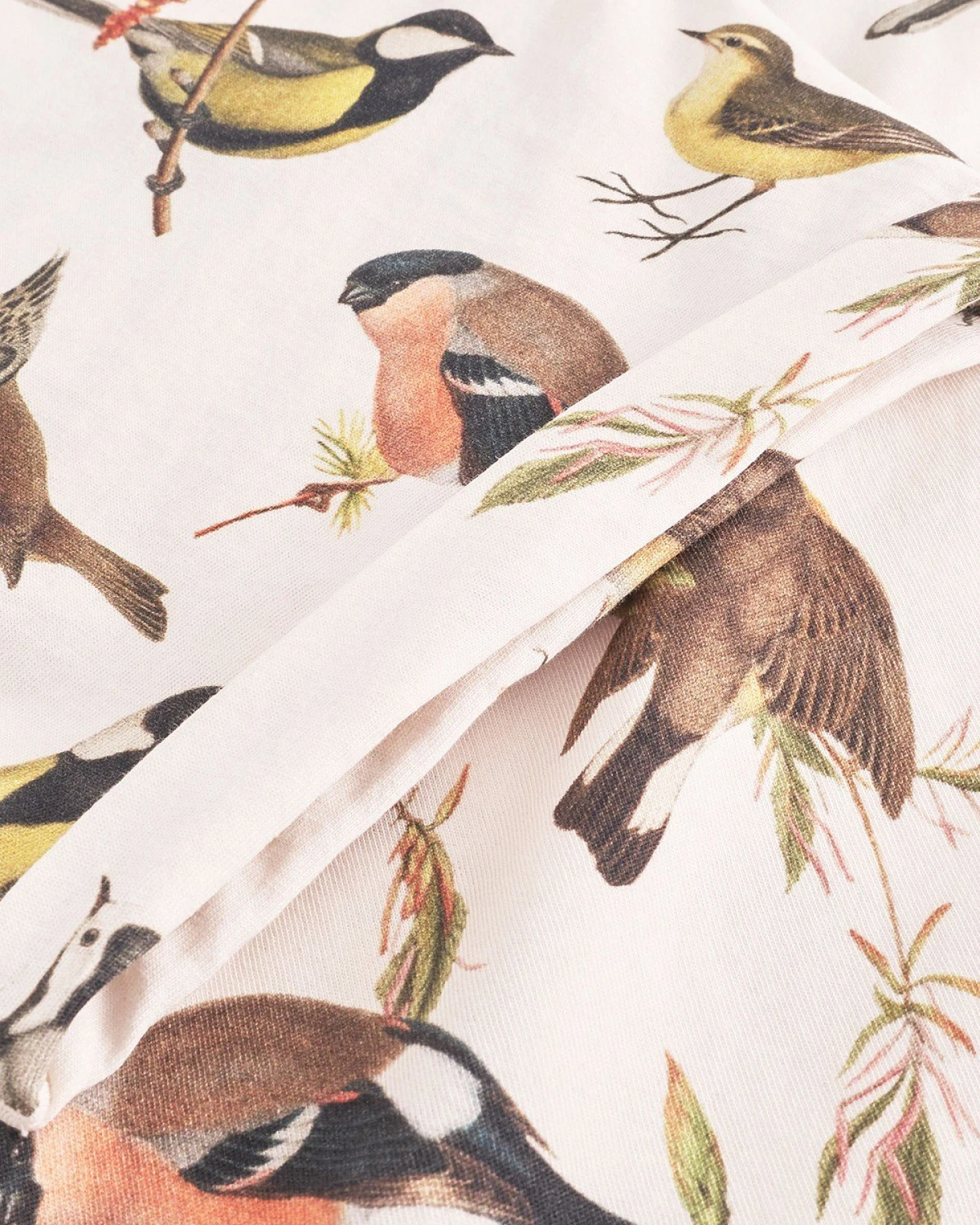 T-Shirt Visby Autumn Birds Off White – Ansicht 3