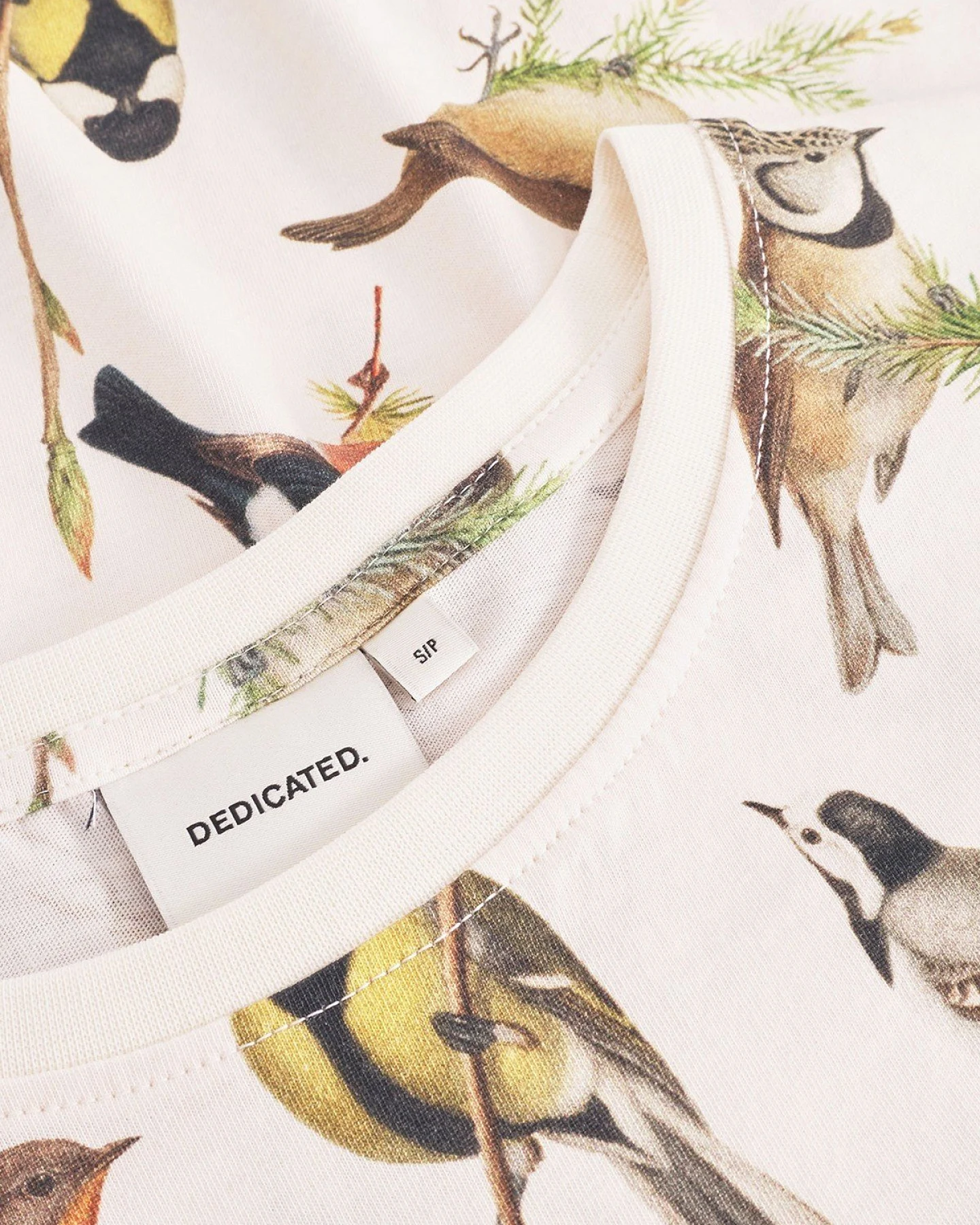 T-Shirt Visby Autumn Birds Off White – Ansicht 5