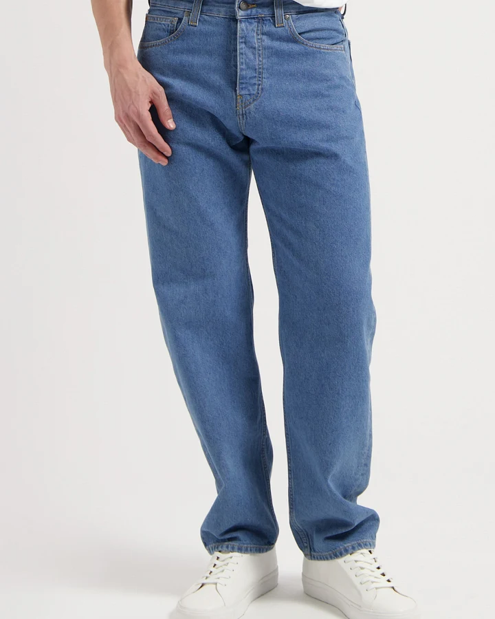 MUD Jeans Herren vegan Jeans Mid Loose Alex Light Stone