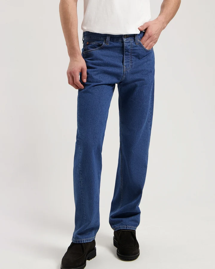 MUD Jeans Herren vegan Jeans Mid Loose Alex Medium Stone