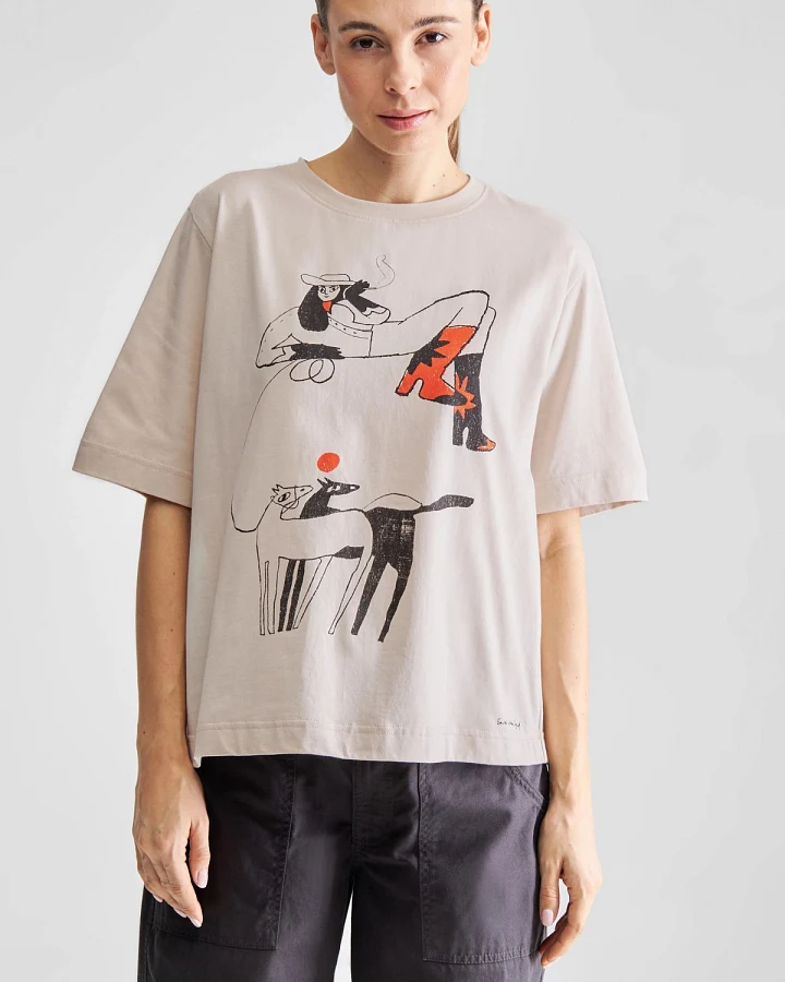 T-Shirt Vadstena Star Boots Off White