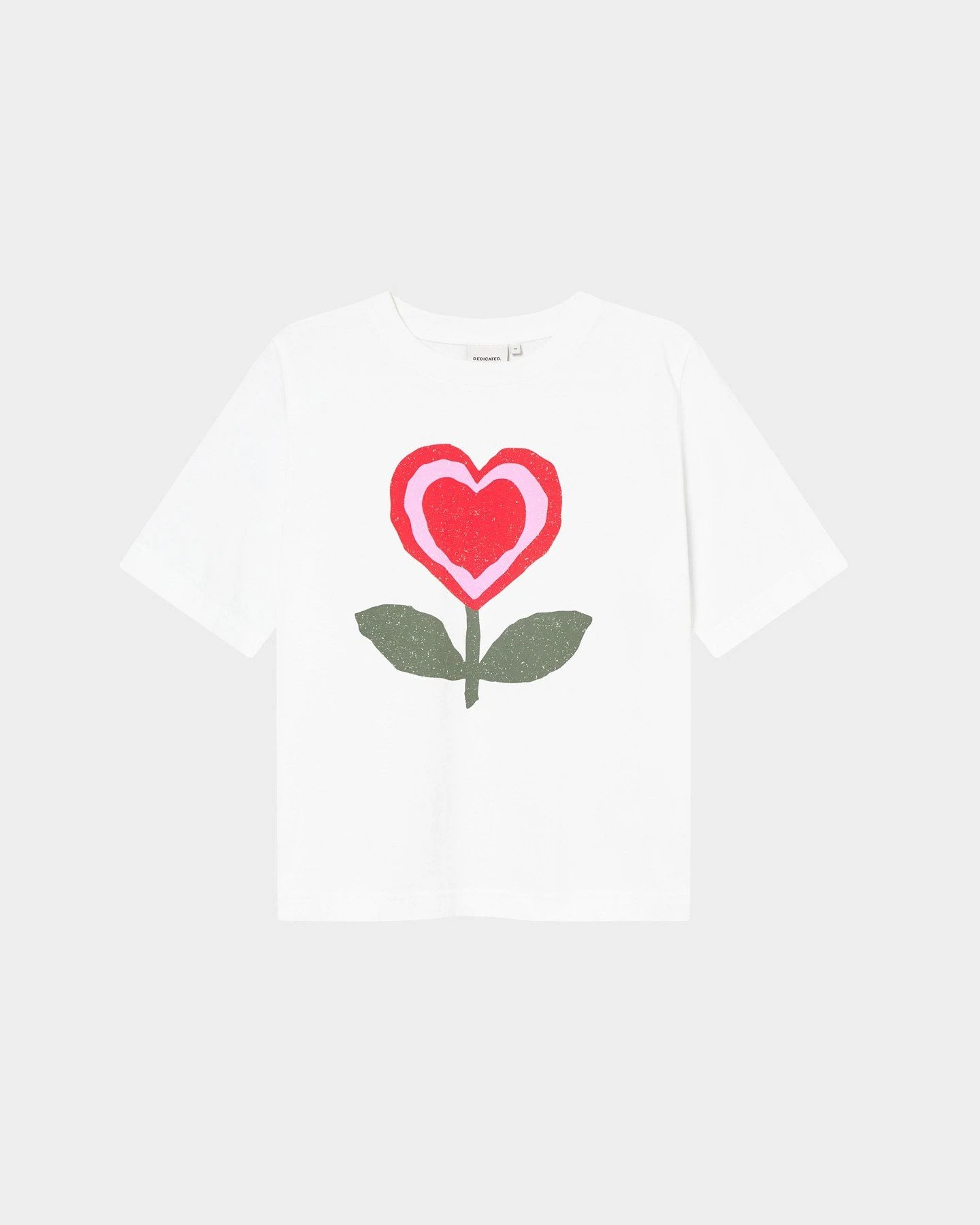 T-Shirt Vadstena Love Flower Weiß – Ansicht 3