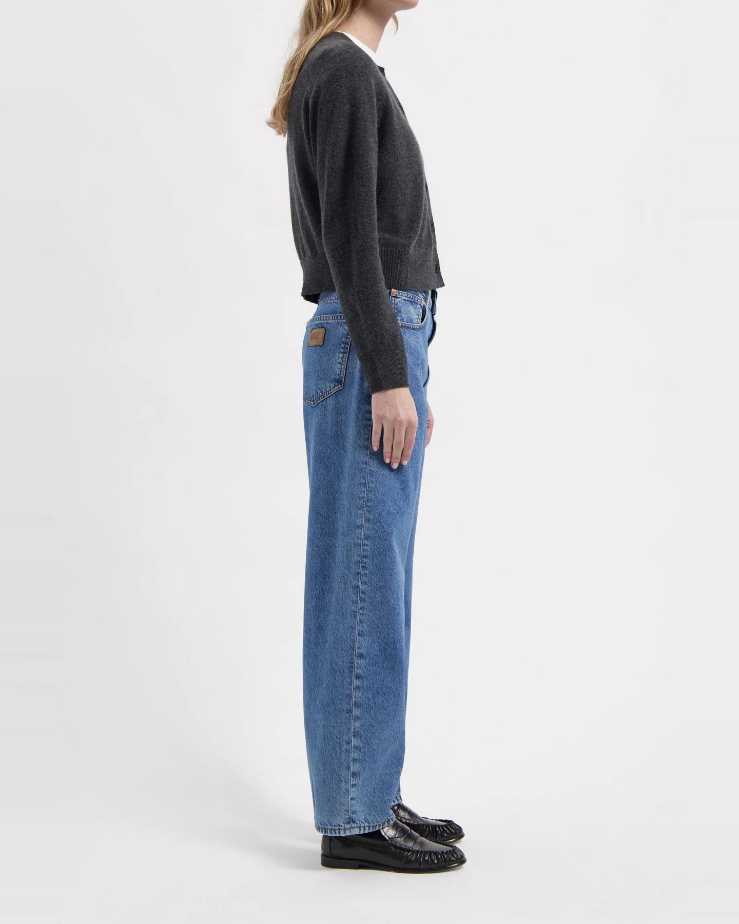 MUD Jeans Damen vegan Jeans High Barrel Brooke Stone Vintage – Ansicht 2