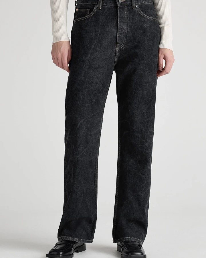 MUD Jeans Damen vegan Jeans Low Loose Emma Dry Schwarz