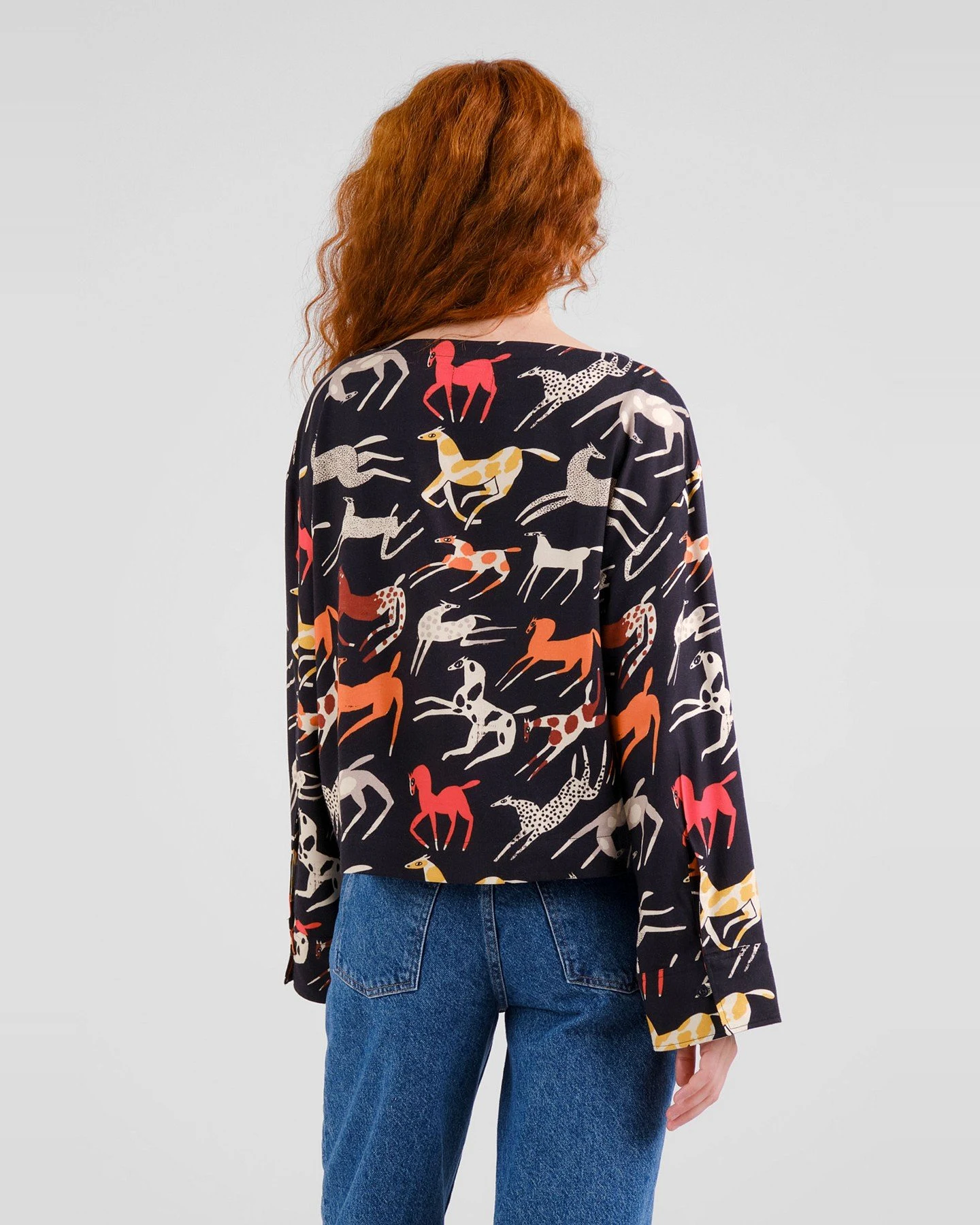 Bluse Udda Mustang Party Schwarz – Ansicht 2