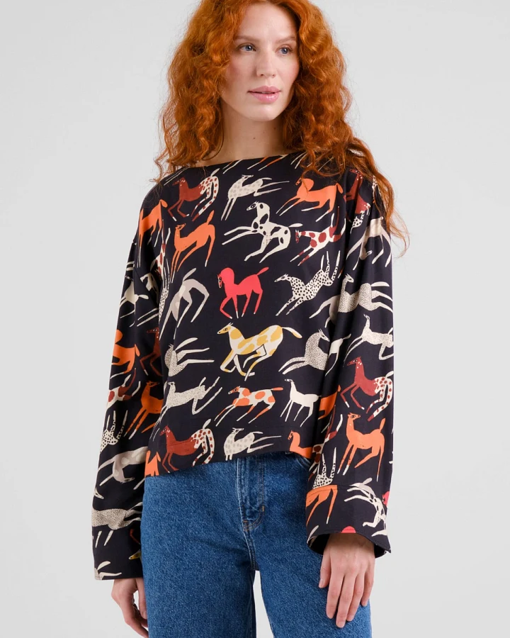 Bluse Udda Mustang Party Schwarz