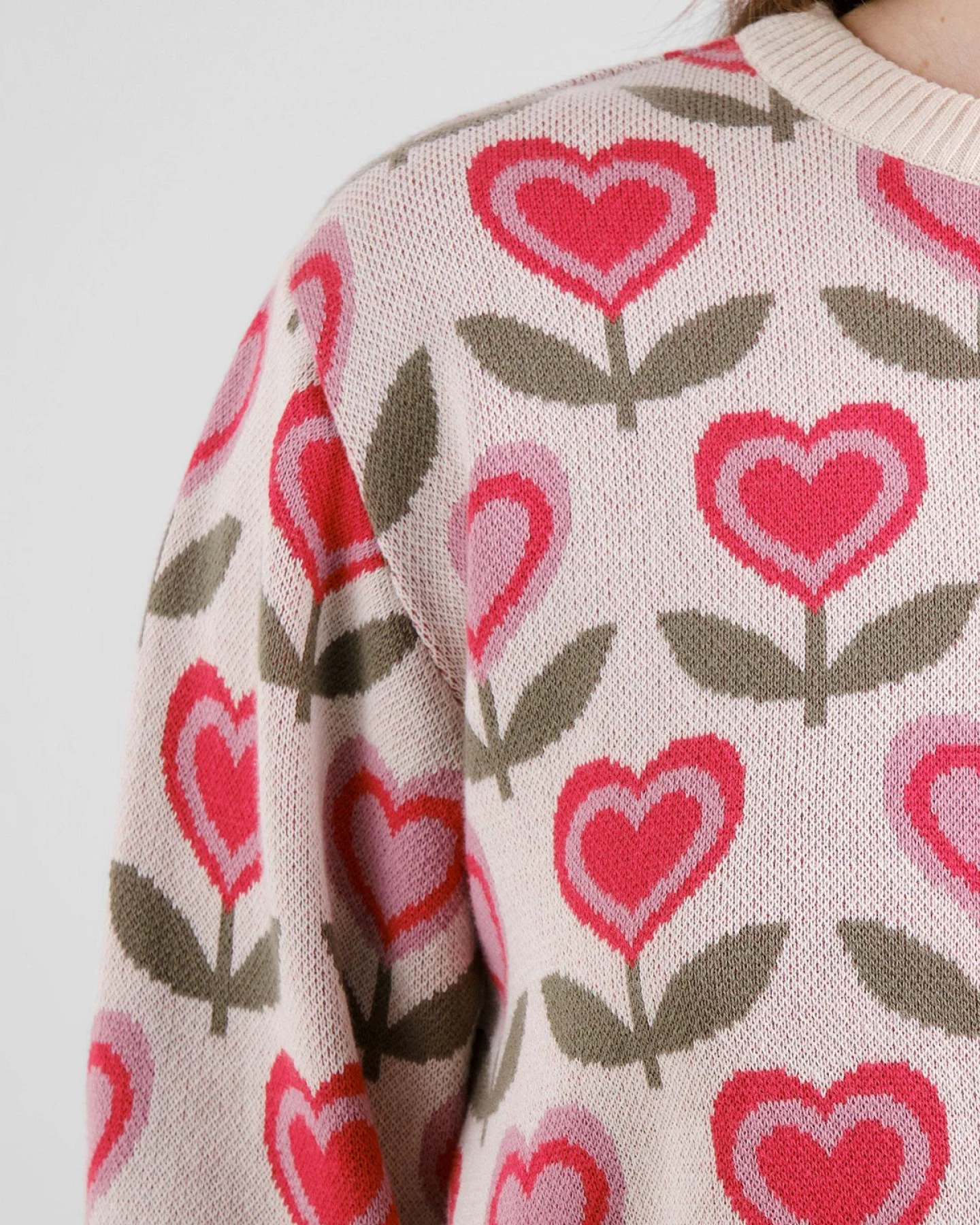 Pullover Arendal Love Flowers Rosa – Ansicht 5