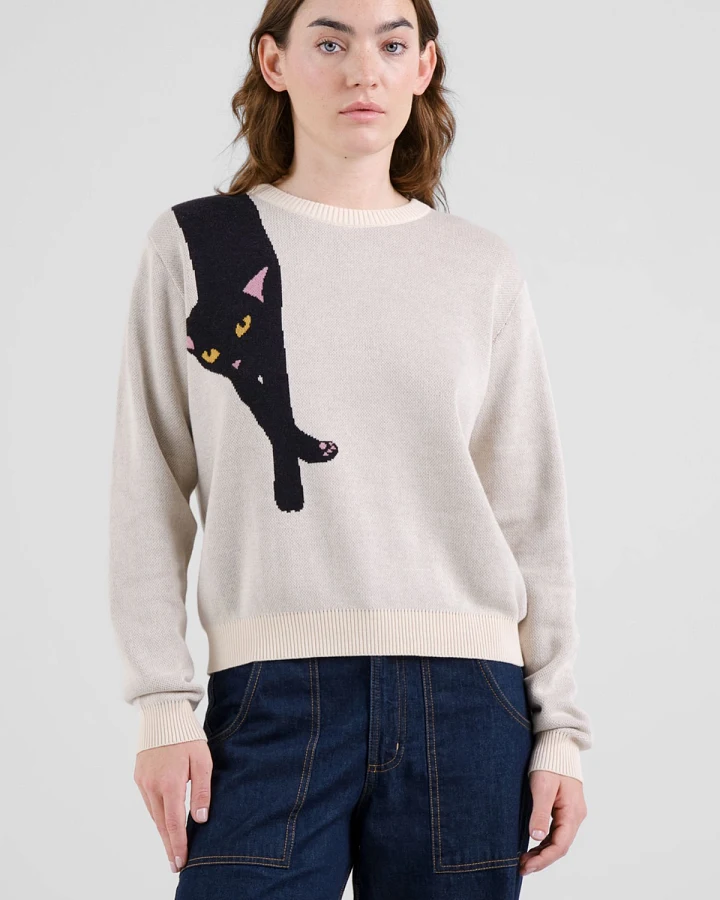Pullover Arendal Long Cat Off White