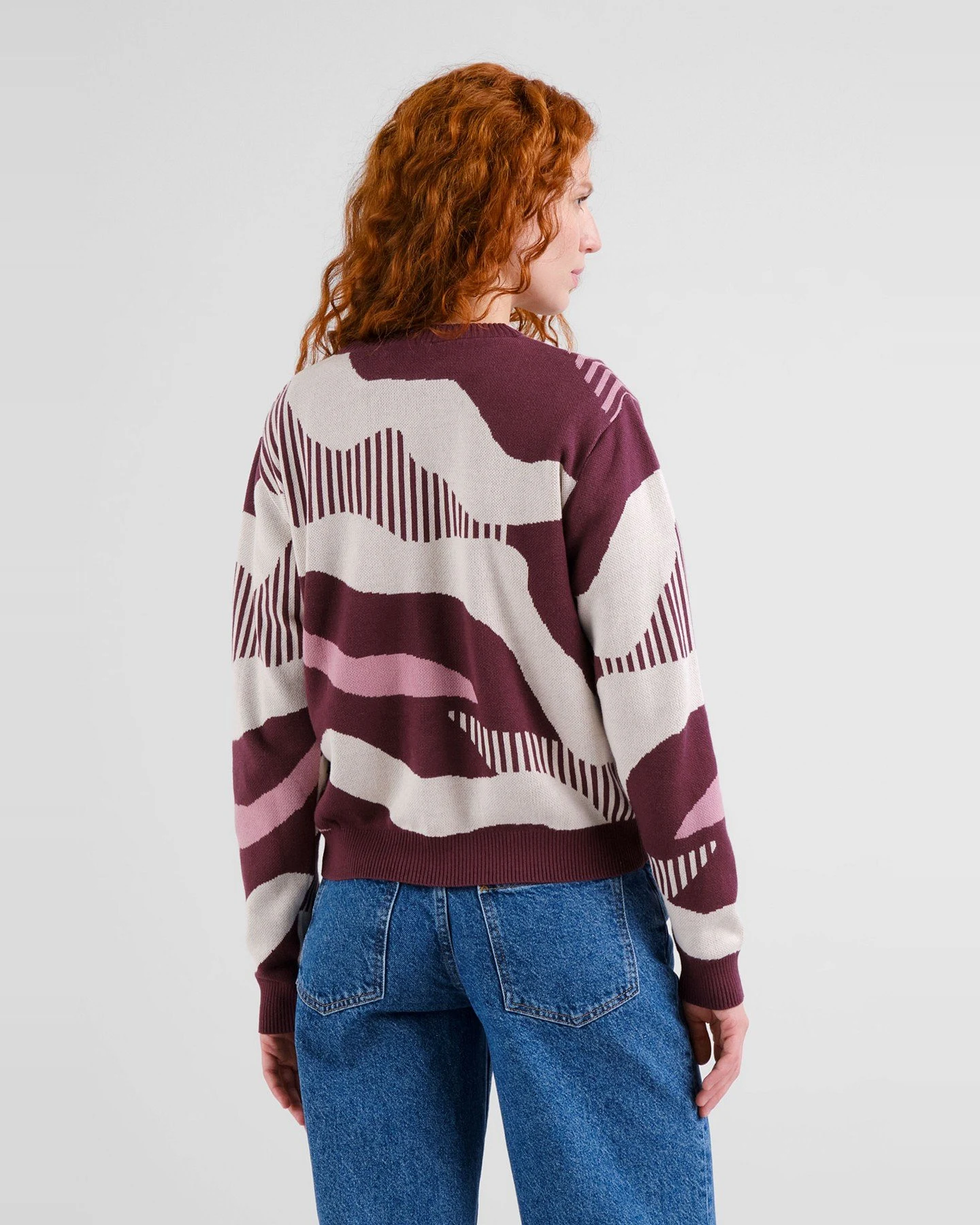 Pullover Arendal Flowing Abstract Rot – Ansicht 2