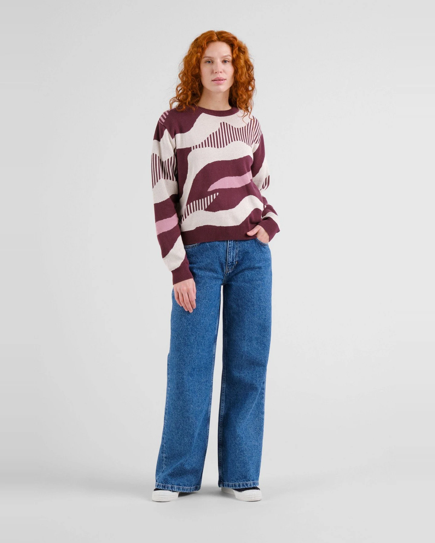 Pullover Arendal Flowing Abstract Rot – Ansicht 3