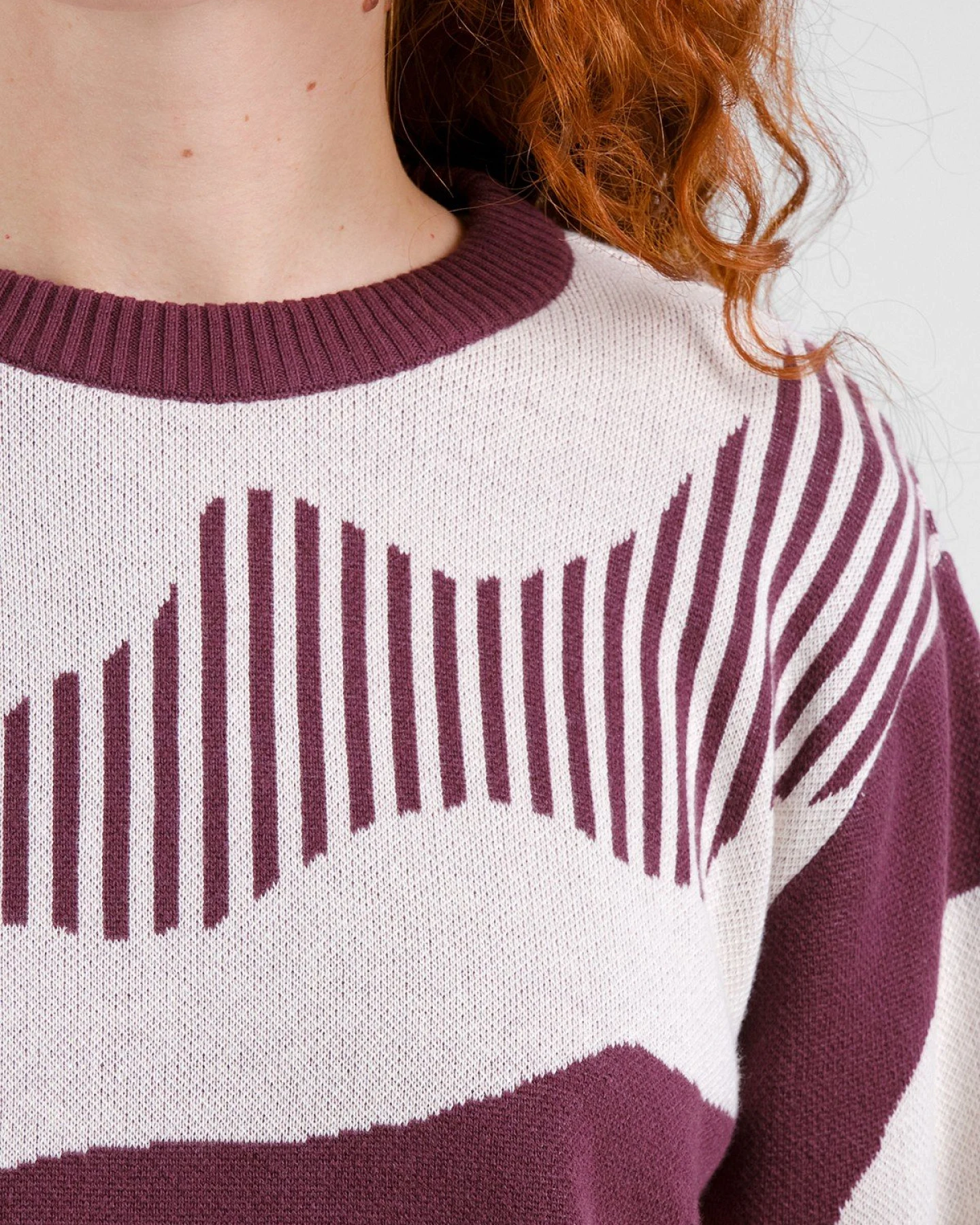 Pullover Arendal Flowing Abstract Rot – Ansicht 5