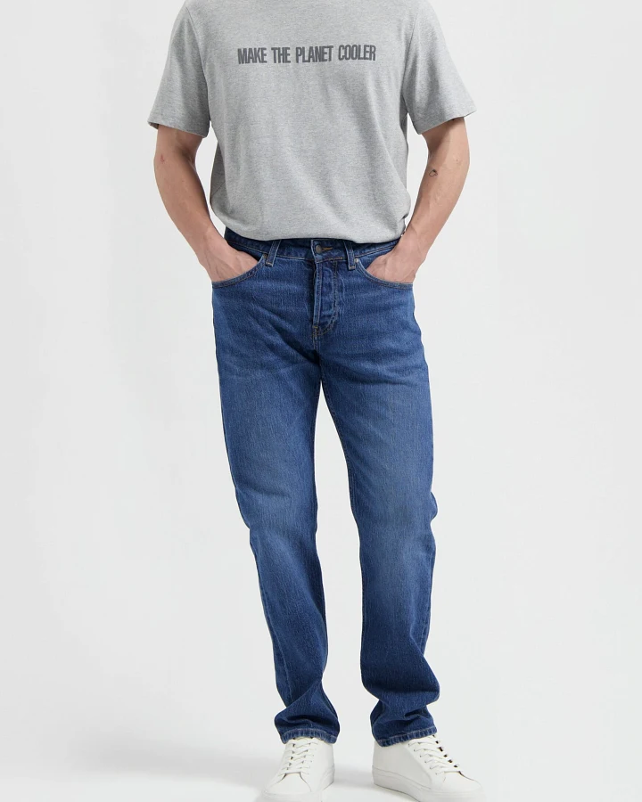 MUD Jeans Herren vegan Jeans Mid Tapered Hank Medium Stone