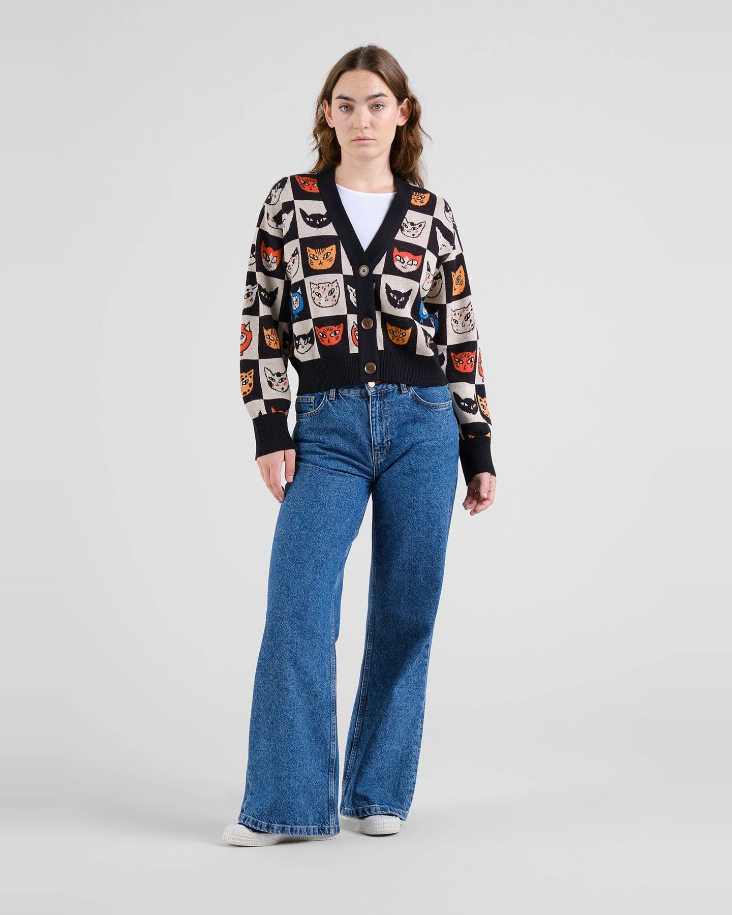 Cardigan Kanan Cat Bingo Schwarz – Ansicht 4