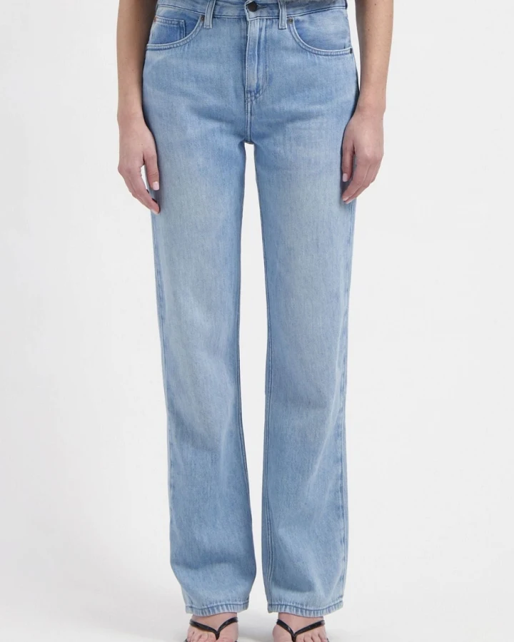 MUD Jeans Damen vegan Jeans Mid Loose Flow Jamie Stone Vintage
