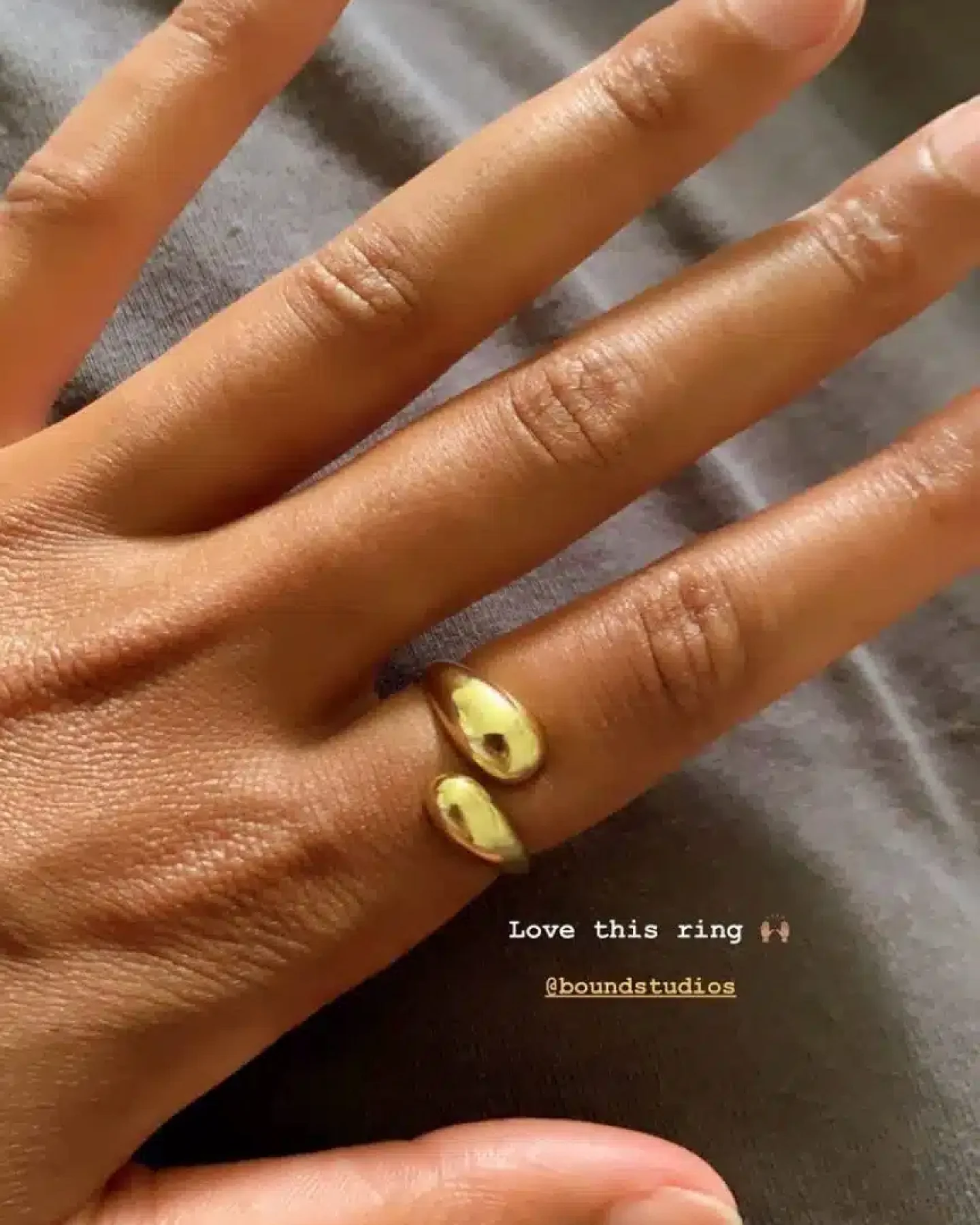 Bound Studios Damen vegan Ring The Ona 18k Gold Vermeil – Ansicht 2