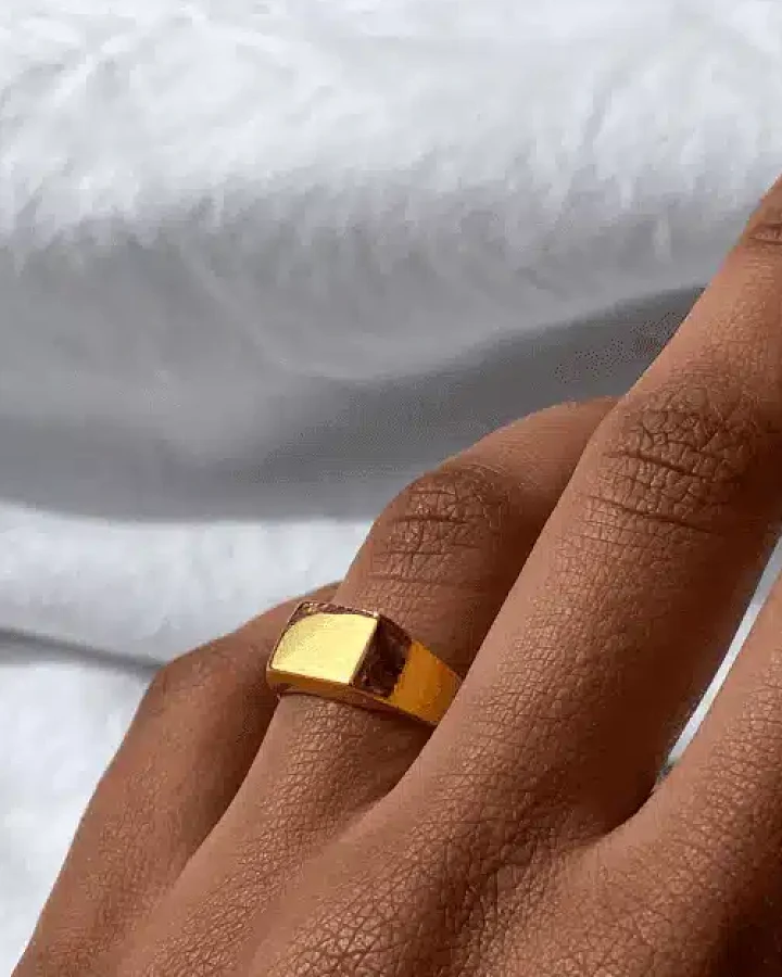 Bound Studios Damen vegan Ring The Spencer 18k Gold Vermeil