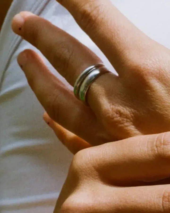 Bound Studios Damen vegan Ring Der Bobbie Sterling Silber