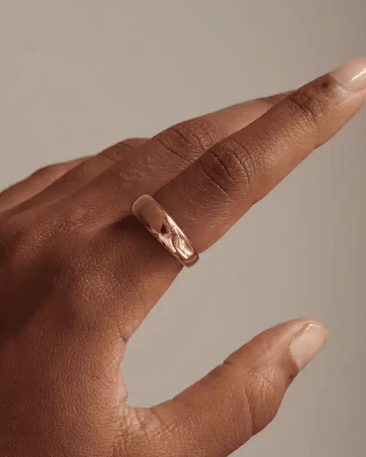 Bound Studios Damen vegan Ring Der Harper 18k Gold Vermeil
