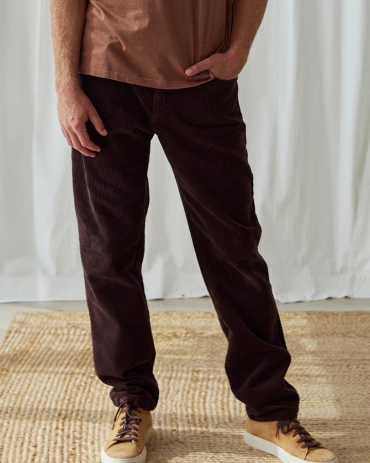 TWOTHIRDS Herren vegan Hose Middle Mole Braun