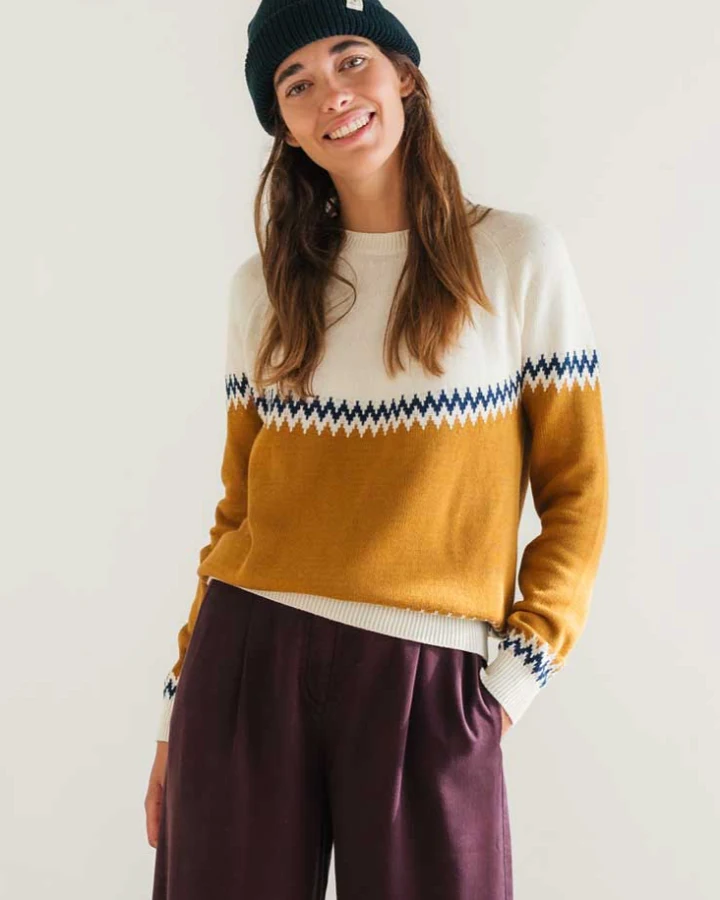 TWOTHIRDS Damen vegan Pullover Sibu Terracotta