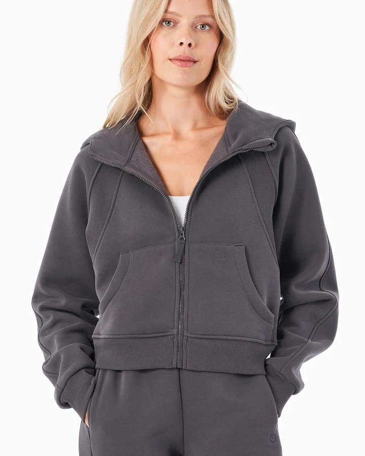 ORGANICATION Damen vegan Hoodie Full Zip Joddy Shadow Grey
