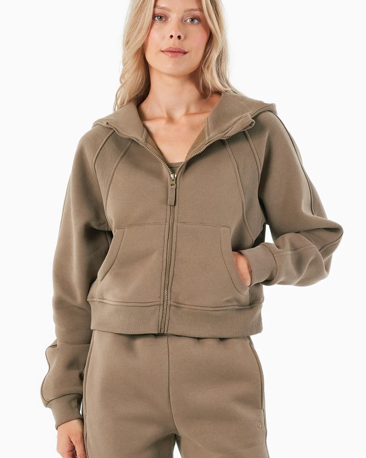 ORGANICATION Damen vegan Hoodie Full Zip Joddy Gravel