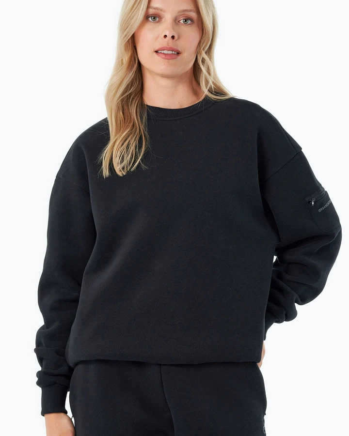 ORGANICATION Herren vegan Sweatshirt Saylorr Schwarz