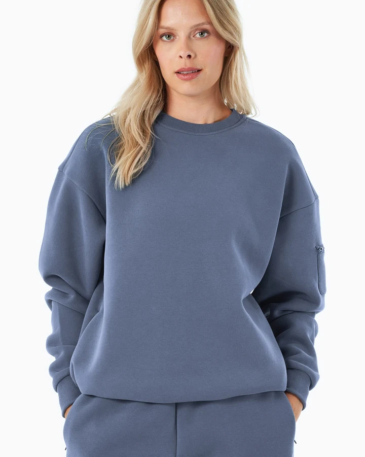 ORGANICATION Herren vegan Sweatshirt Saylorr Soft Indigo