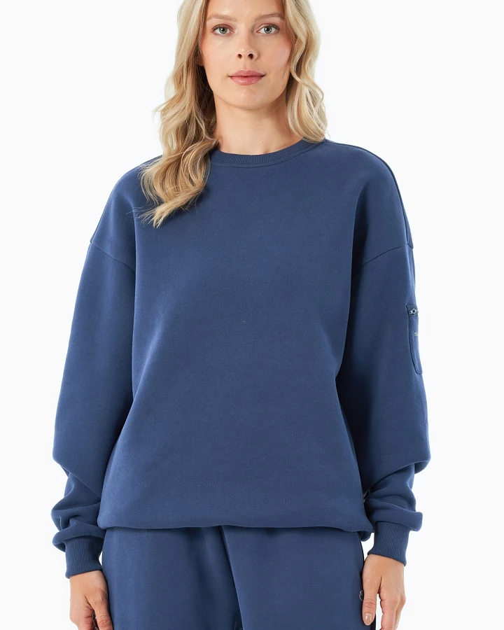 ORGANICATION Herren vegan Sweatshirt Saylorr Navy