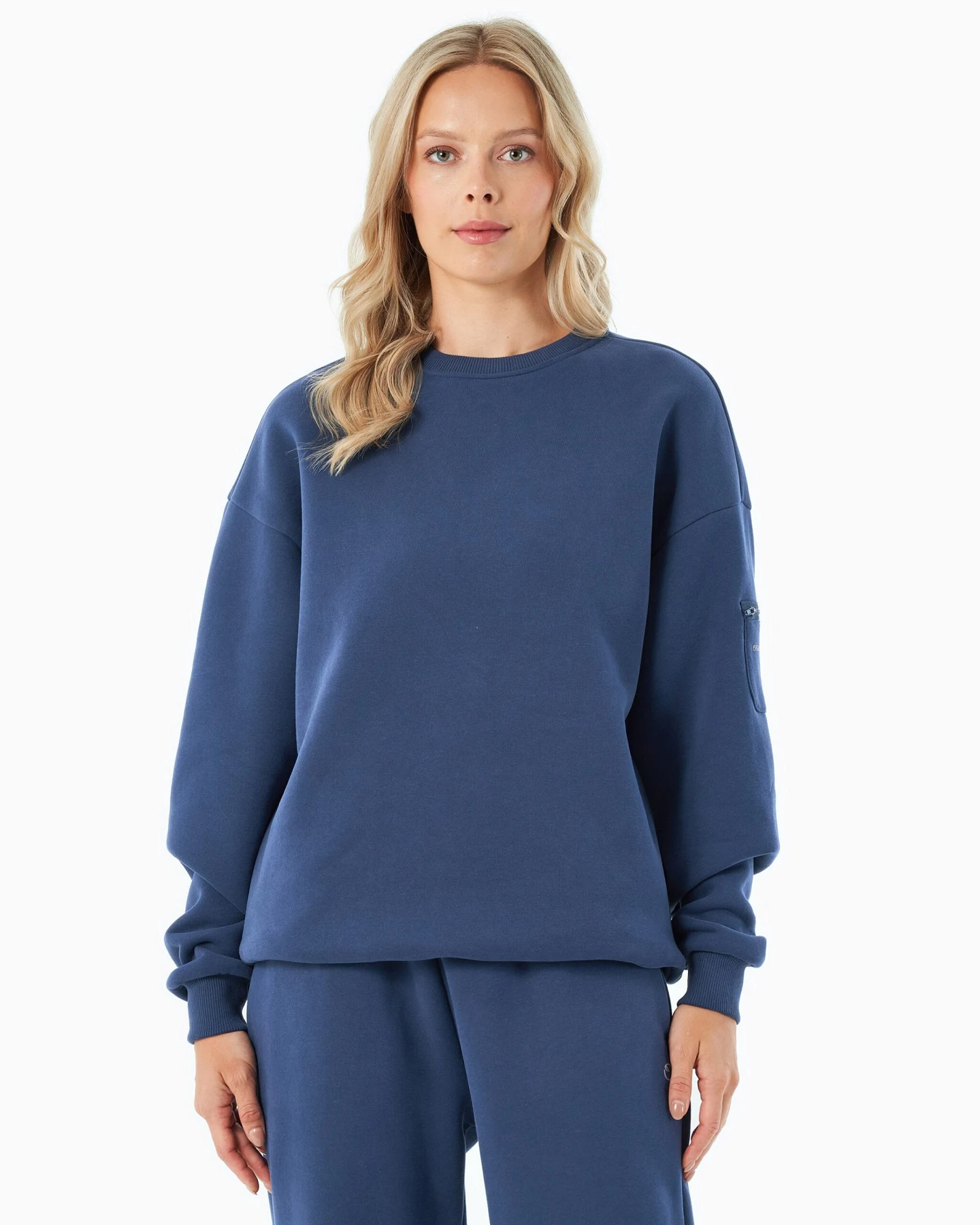 ORGANICATION Herren vegan Sweatshirt Saylorr Navy – Ansicht 2