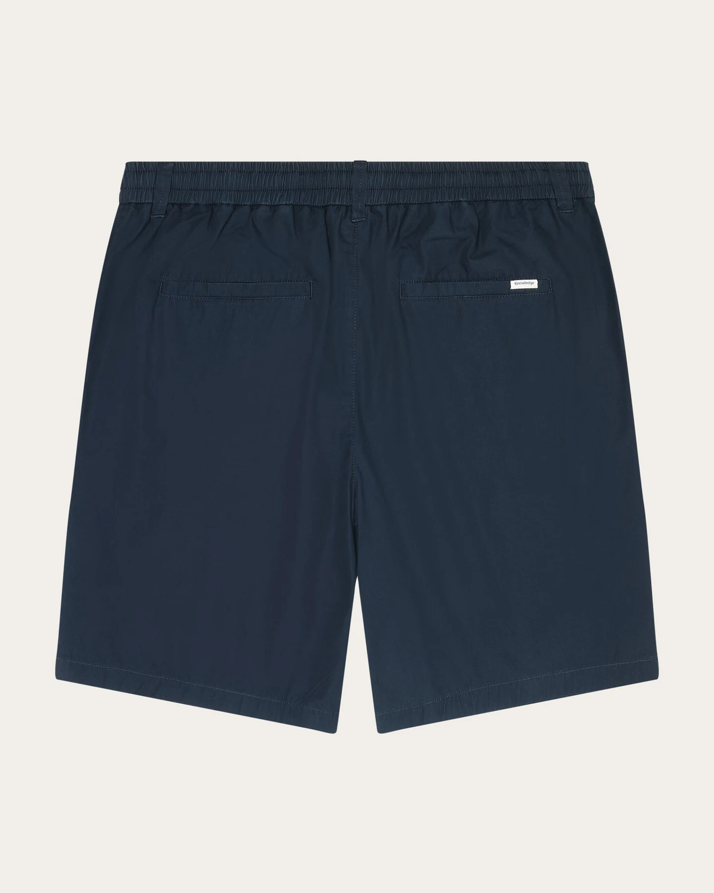 KnowledgeCotton Apparel Herren vegan Shorts Fig Lose Popeline Total Eclipse – Ansicht 2