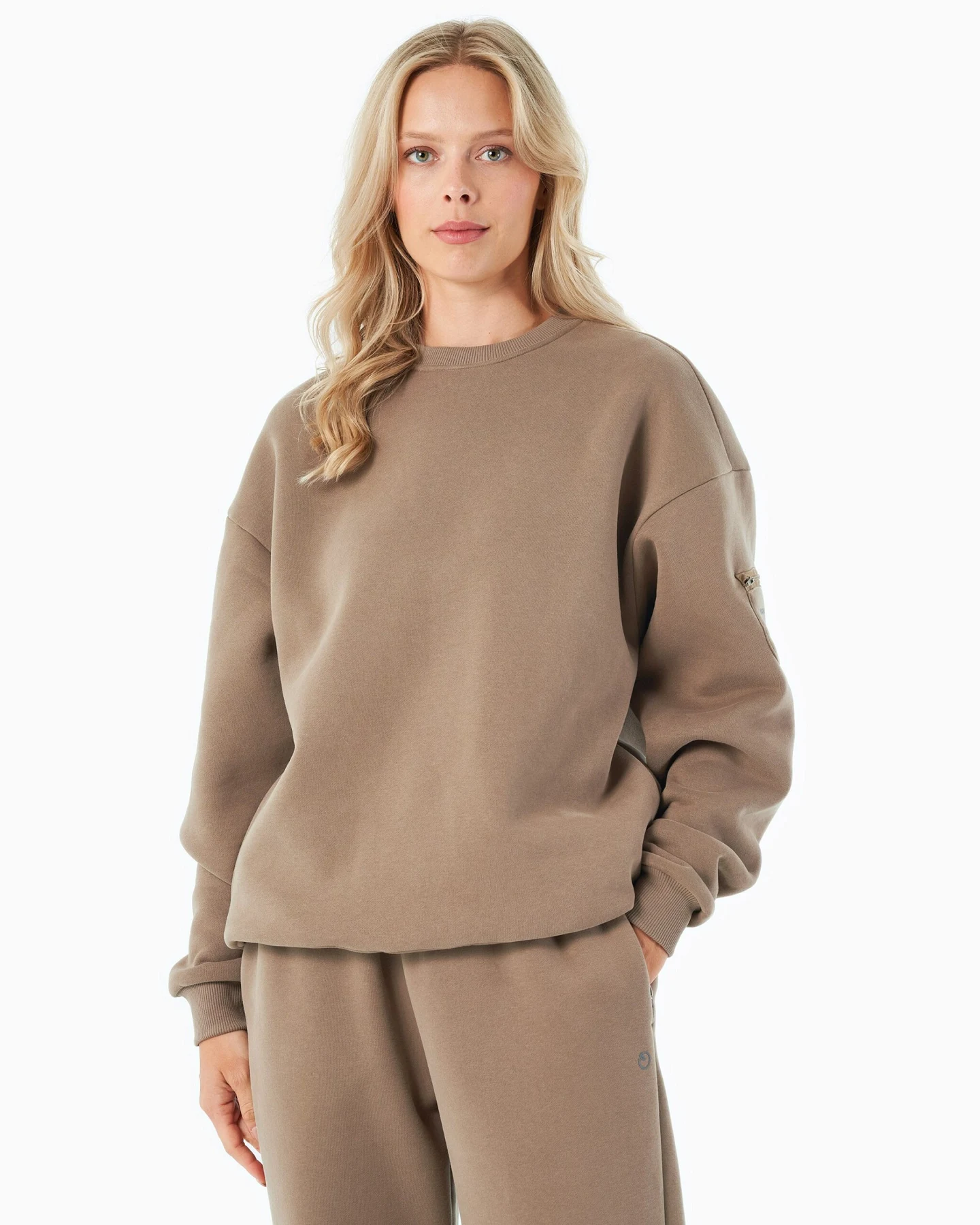 ORGANICATION Herren vegan Sweatshirt Saylorr Gravel – Ansicht 2