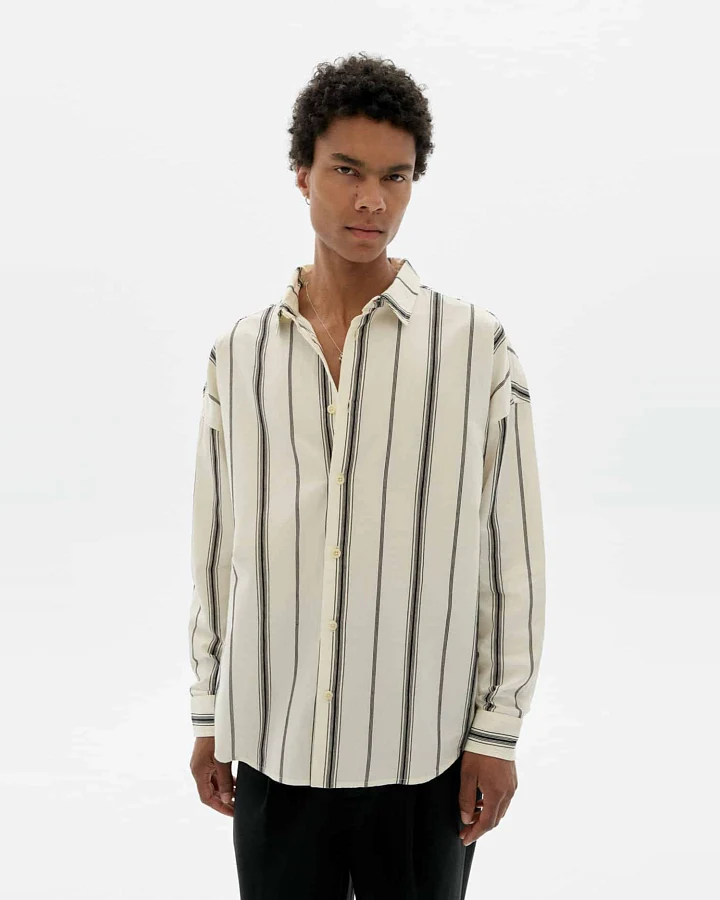 Thinking MU Herren vegan Hemd Haru Multicolor