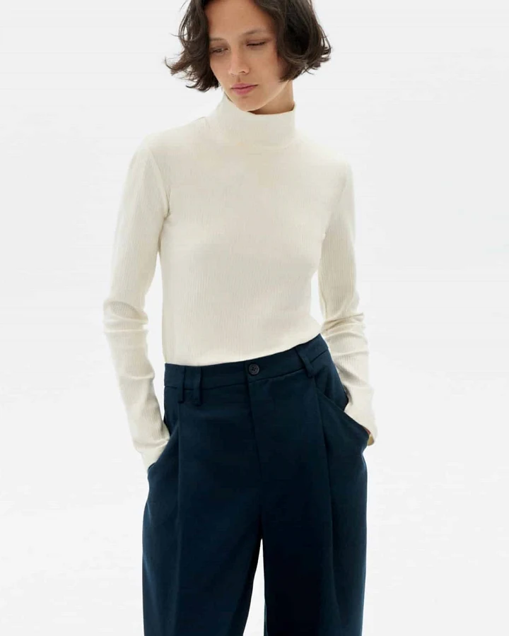 Thinking MU Damen vegan Longsleeve Aine Weiß
