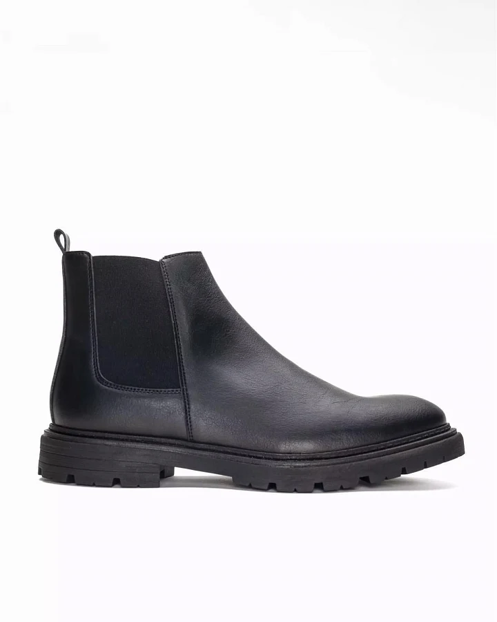 NAE Herren vegan Chelsea Boots Lukas Schwarz