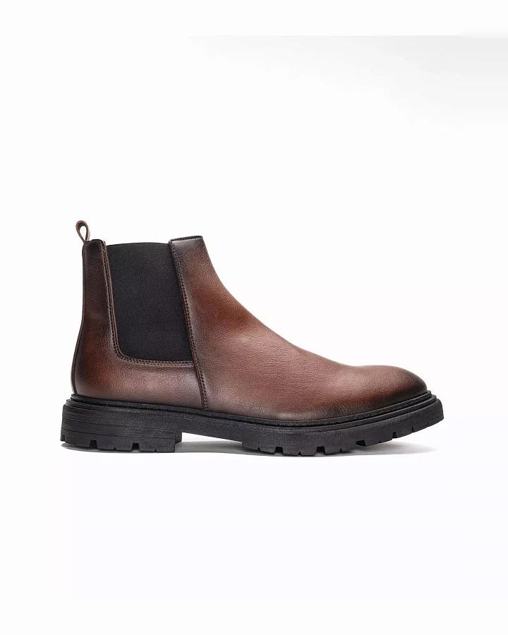 NAE Herren vegan Chelsea Boots Lukas Braun
