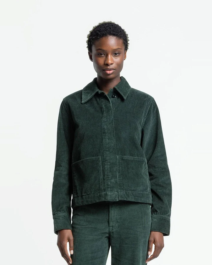 Jacke Ota Cord Grün