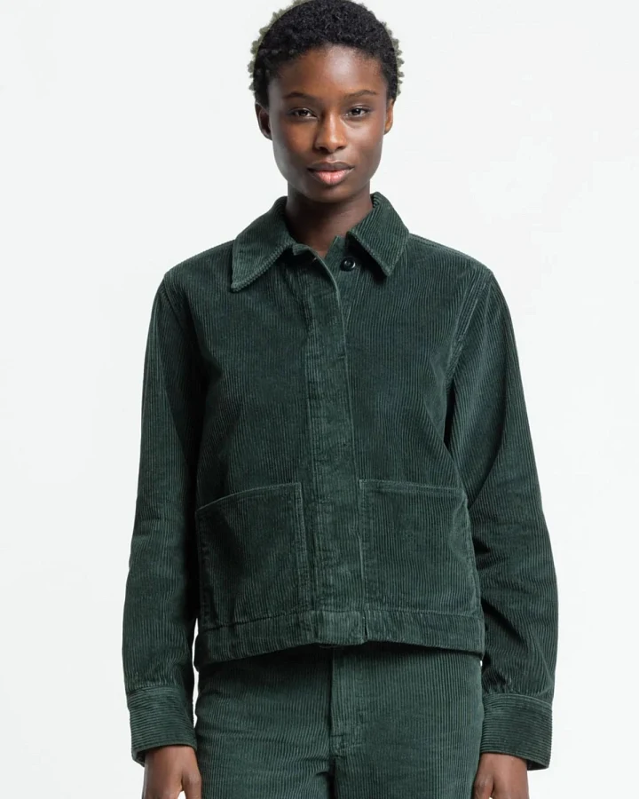 Jacke Ota Cord Grün