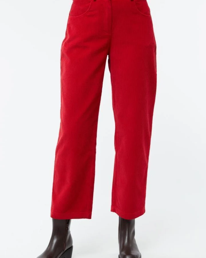 Givn Damen vegan Hose Coralie Karminrot