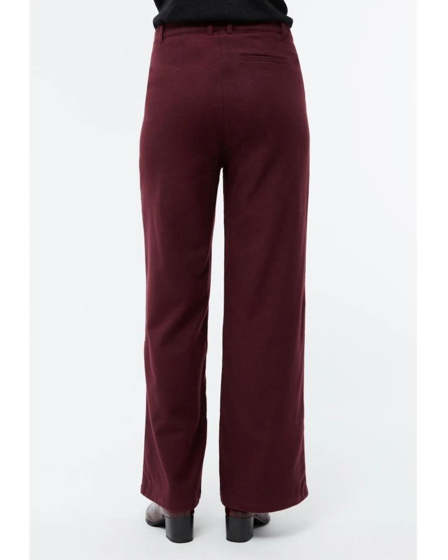 Givn Damen vegan Hose Wide Leg Beatrice Burgundy – Ansicht 2