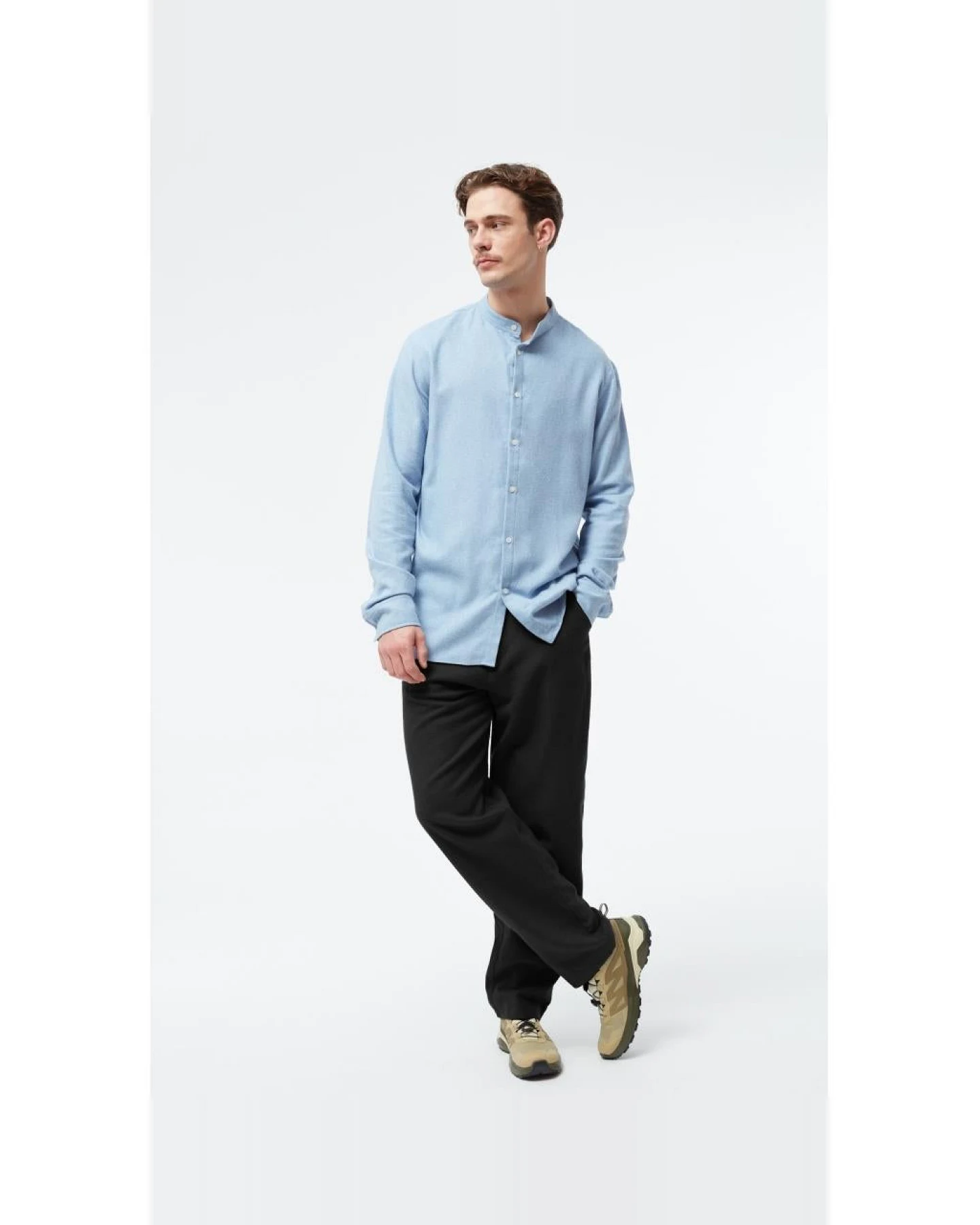 Givn Herren vegan Hose Flanell Helge Anthrazit – Ansicht 2