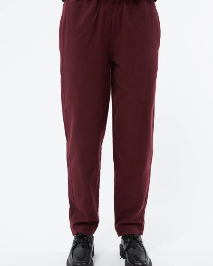 Givn Damen vegan Hose Flanell Helena Burgundy