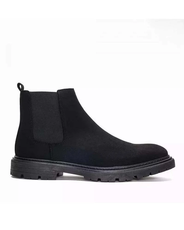 NAE Herren vegan Chelsea Boots Faber Schwarz