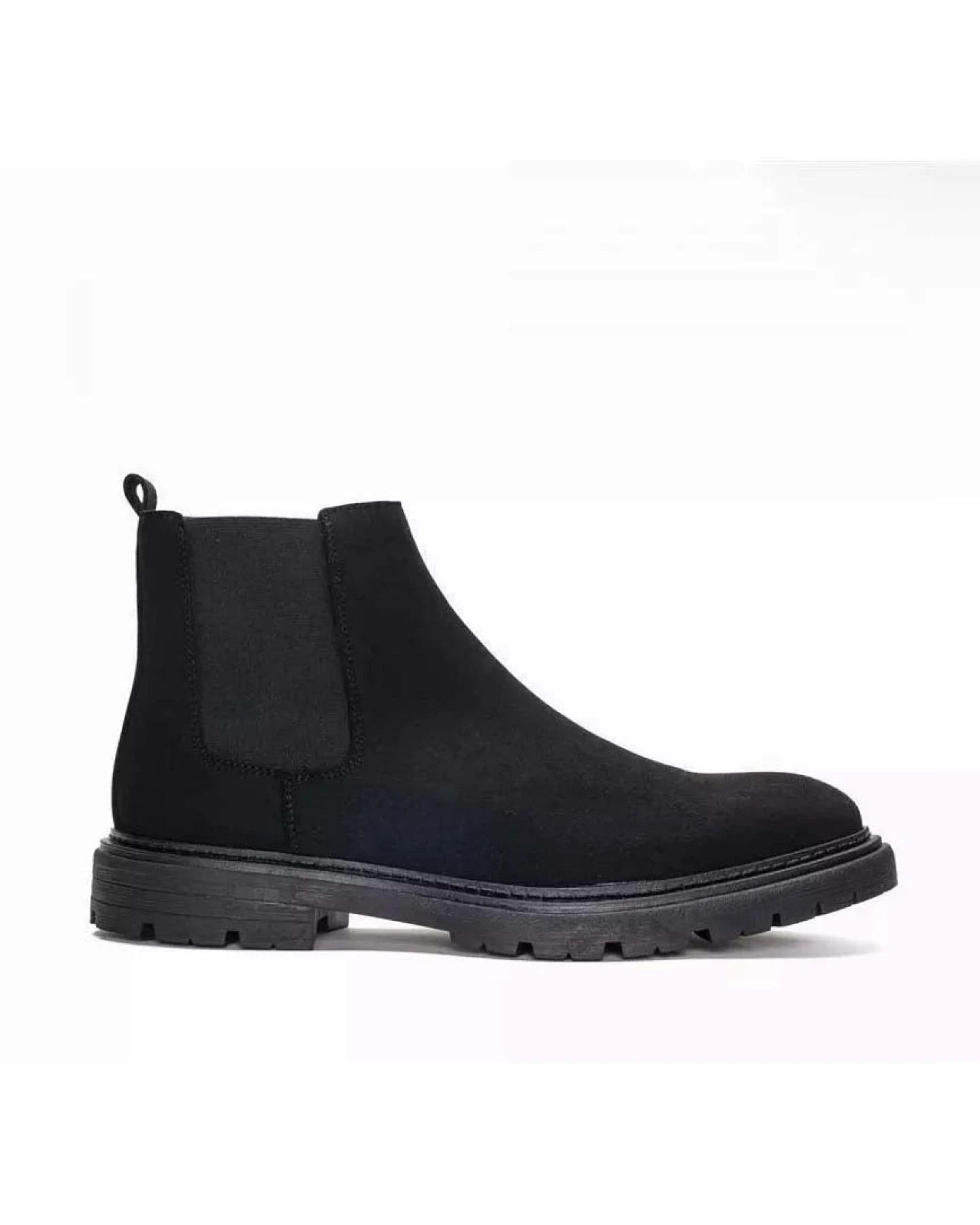 NAE Herren vegan Chelsea Boots Faber Schwarz – Ansicht 2