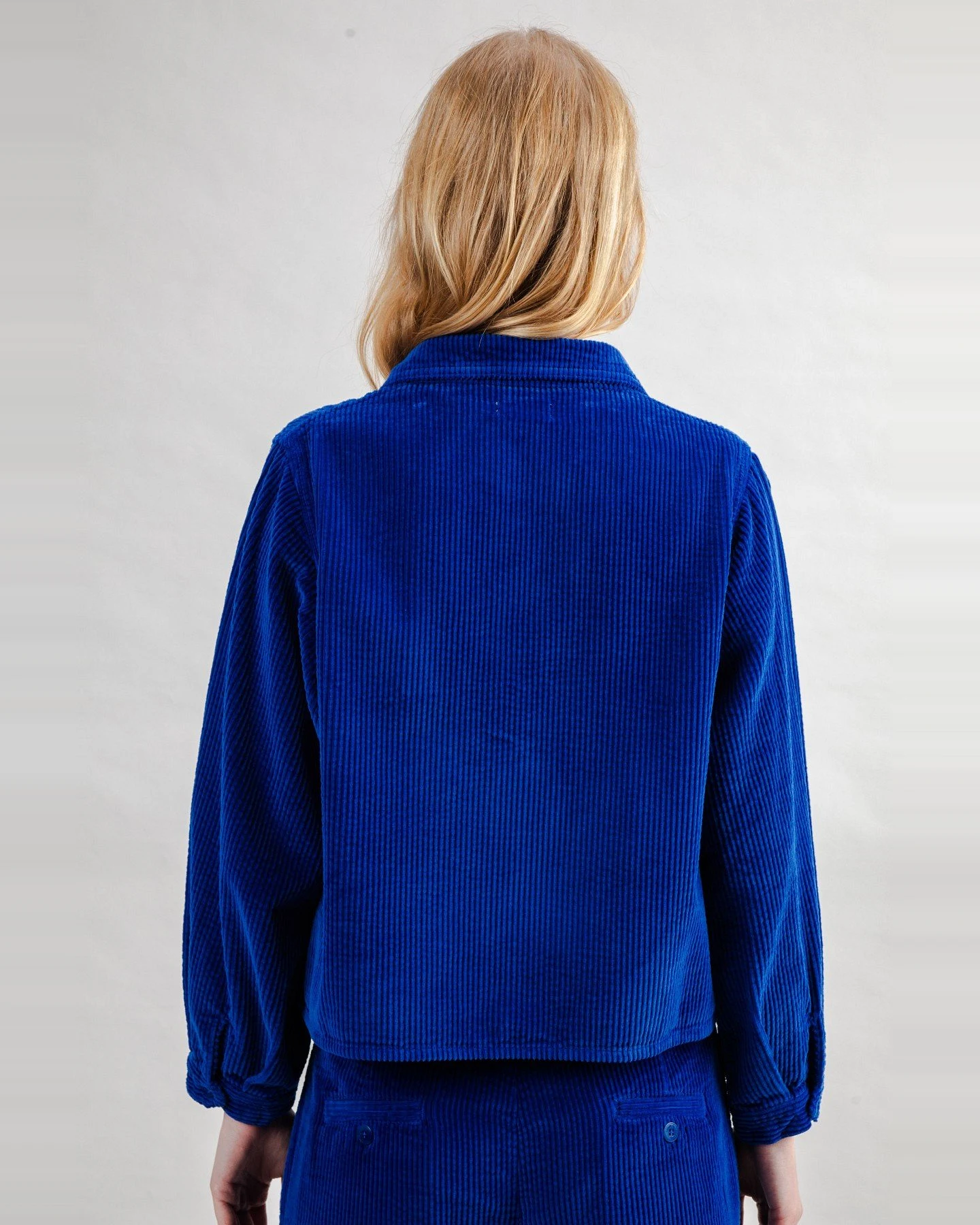 Overshirt Cord Boxy Blau – Ansicht 2