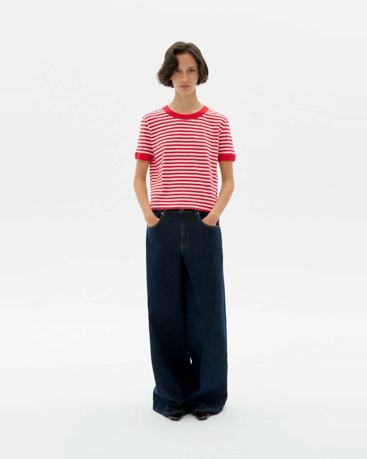 T-Shirt Willy Stripes Rot – Ansicht 2