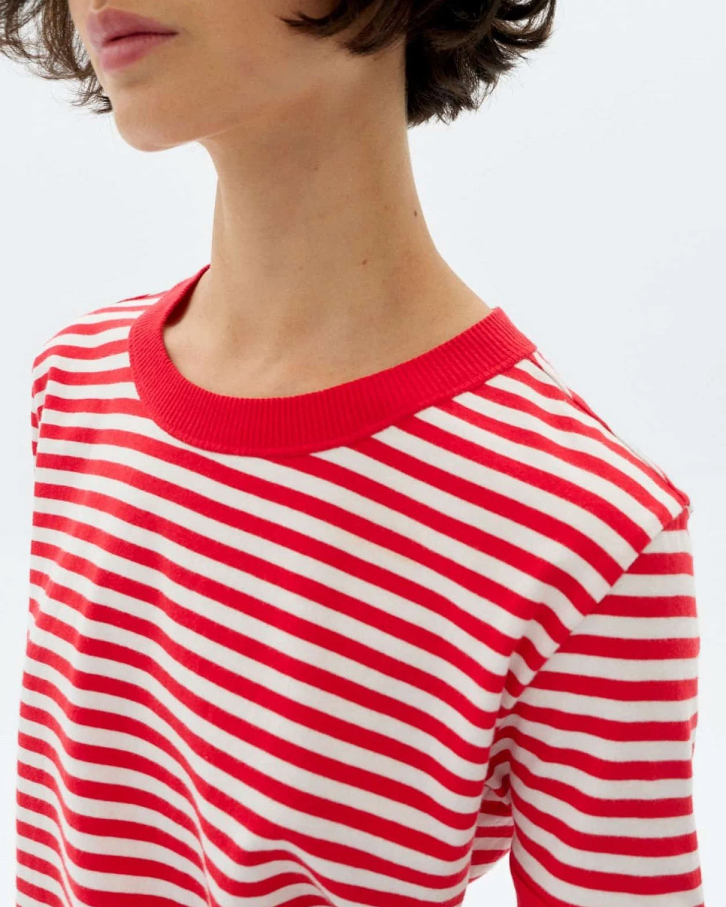 T-Shirt Willy Stripes Rot – Ansicht 3