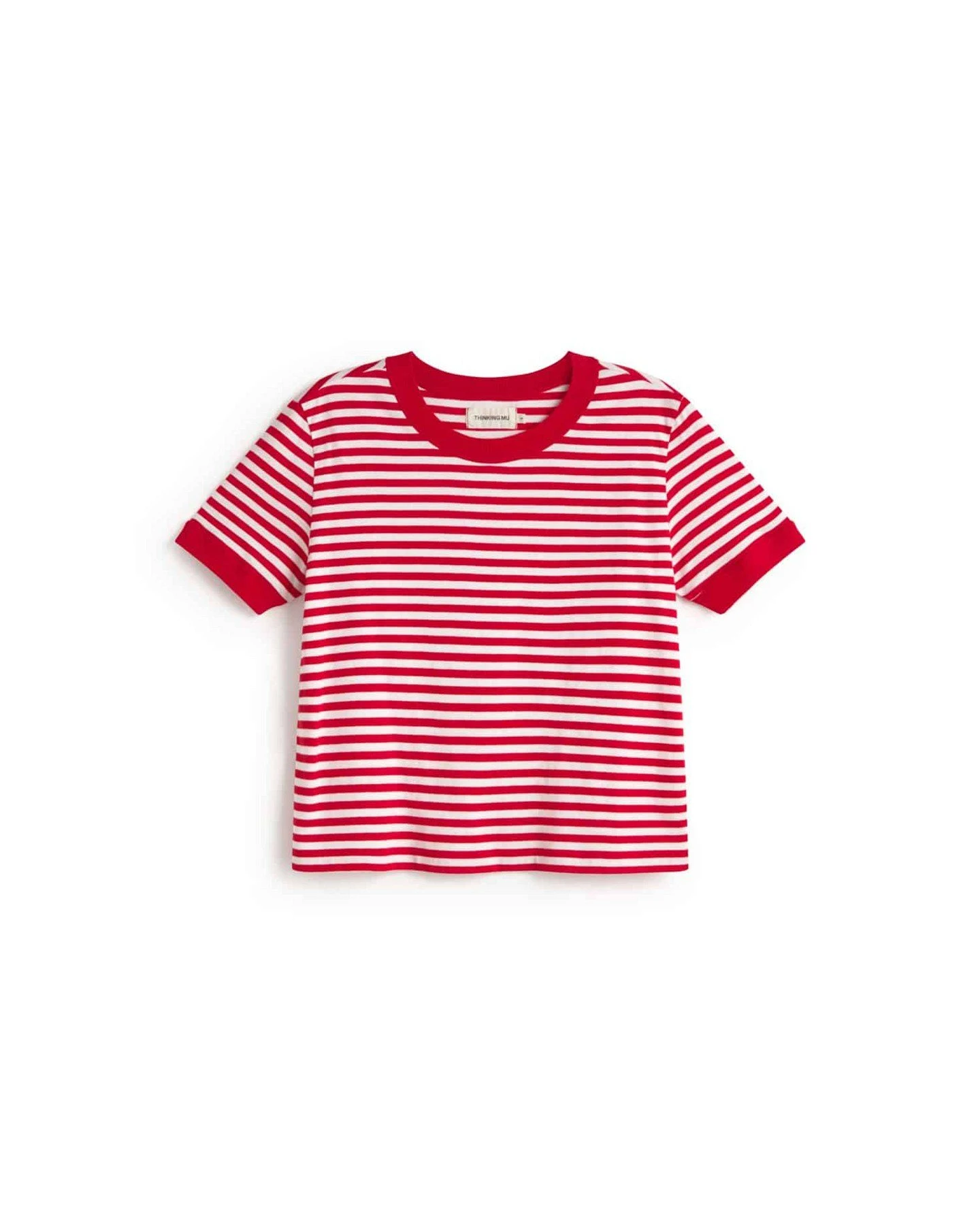 T-Shirt Willy Stripes Rot – Ansicht 4